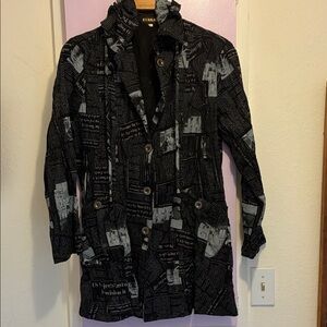 Newsprint jacket by K Meng